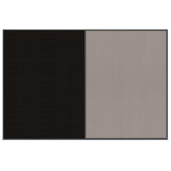 Enclosed Corkboard, 1 Door, 60"x36", 4" Fra